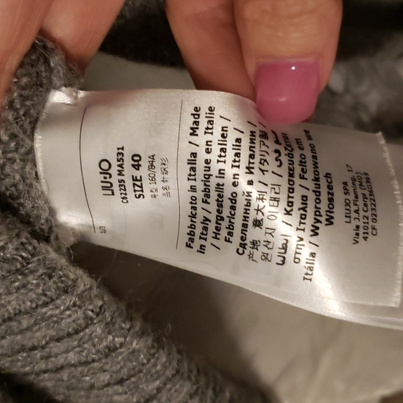 Liu Jo beautiful 2 piece mohair Taupe sweater - Picture 9 of 9